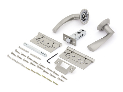 Комплект для двери Фабрика замков FZ SET 03-C 100 2H SN Матовый никель